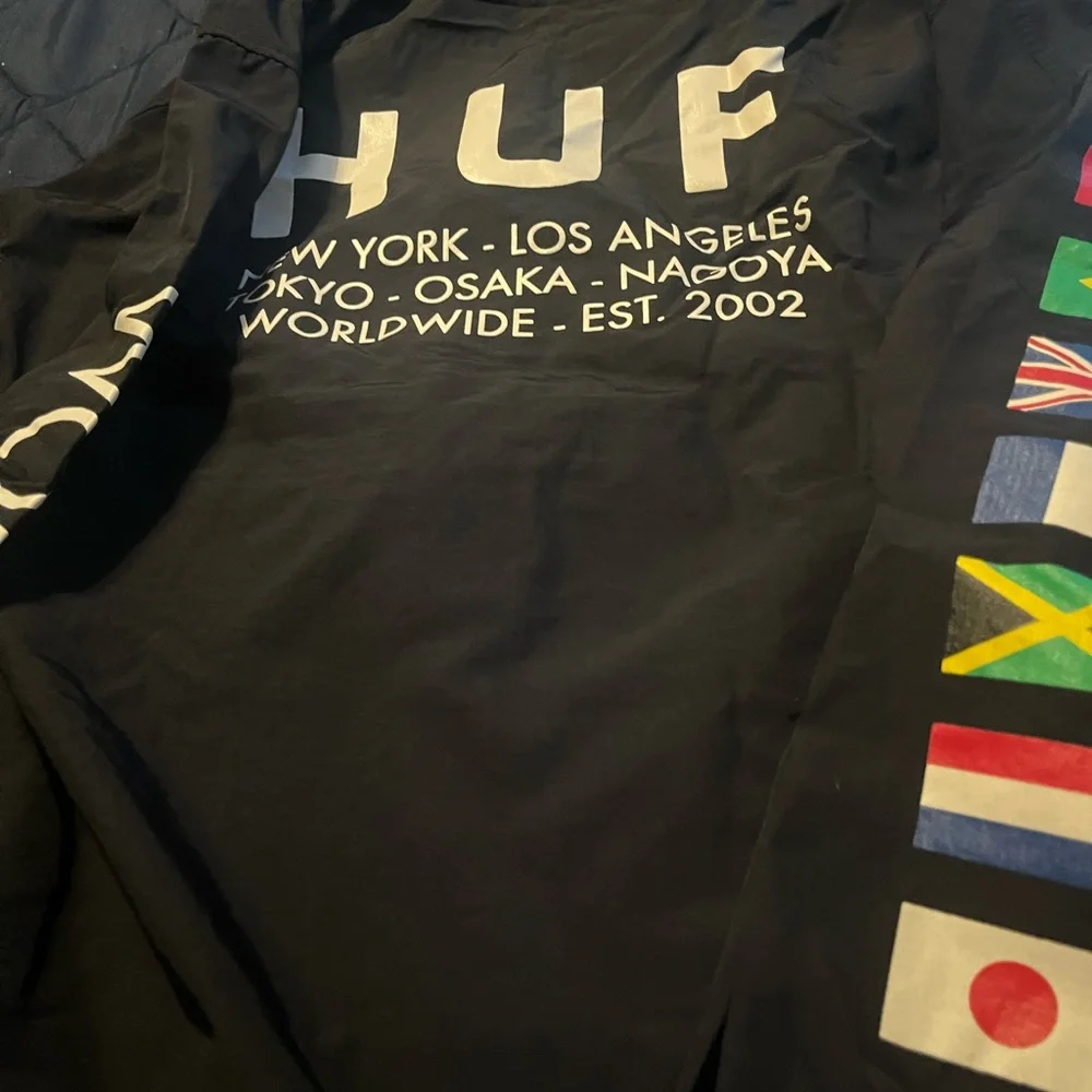 HUF Black Windbreaker - Picture 2 of 5